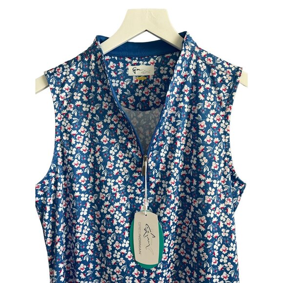 Greg Norman Floral Golf Top - Picture 2 of 4